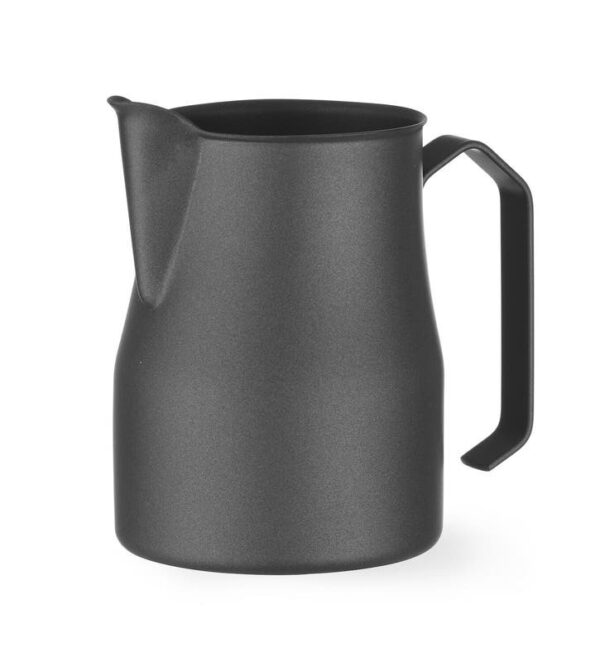 Džbán na napenenie mlieka čierny matný