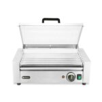 Valčekový gril na párky s energeticky úsporným krytom 7 valčekov